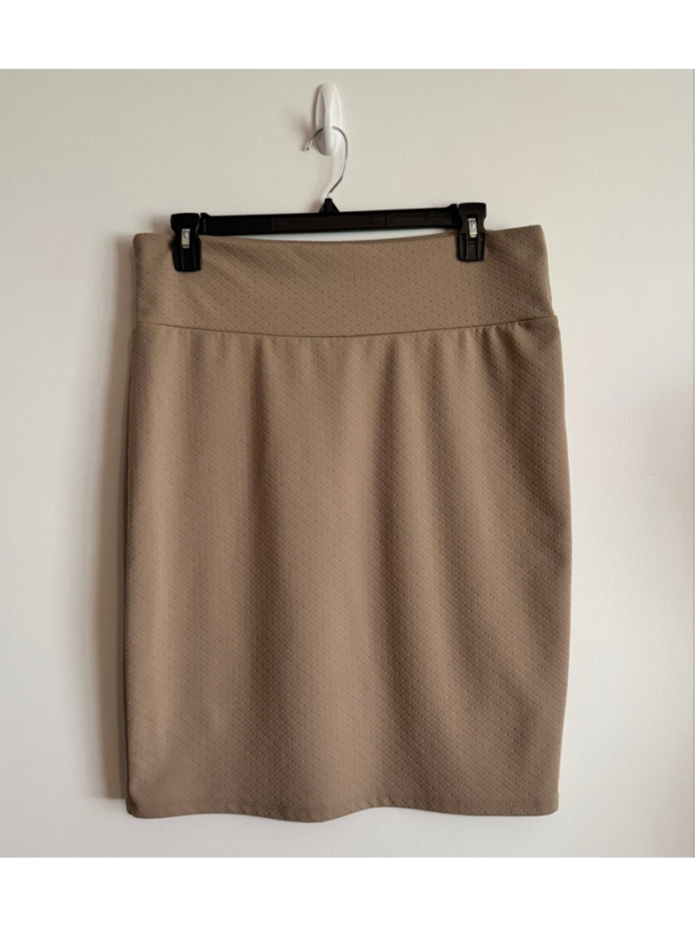 Women's LuLaRoe Beige Textured Pencil Skirt Size 2X
